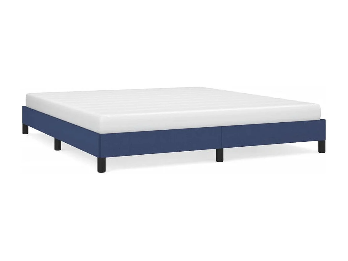 Bedframe zonder matras stof blauw 160x200 cm