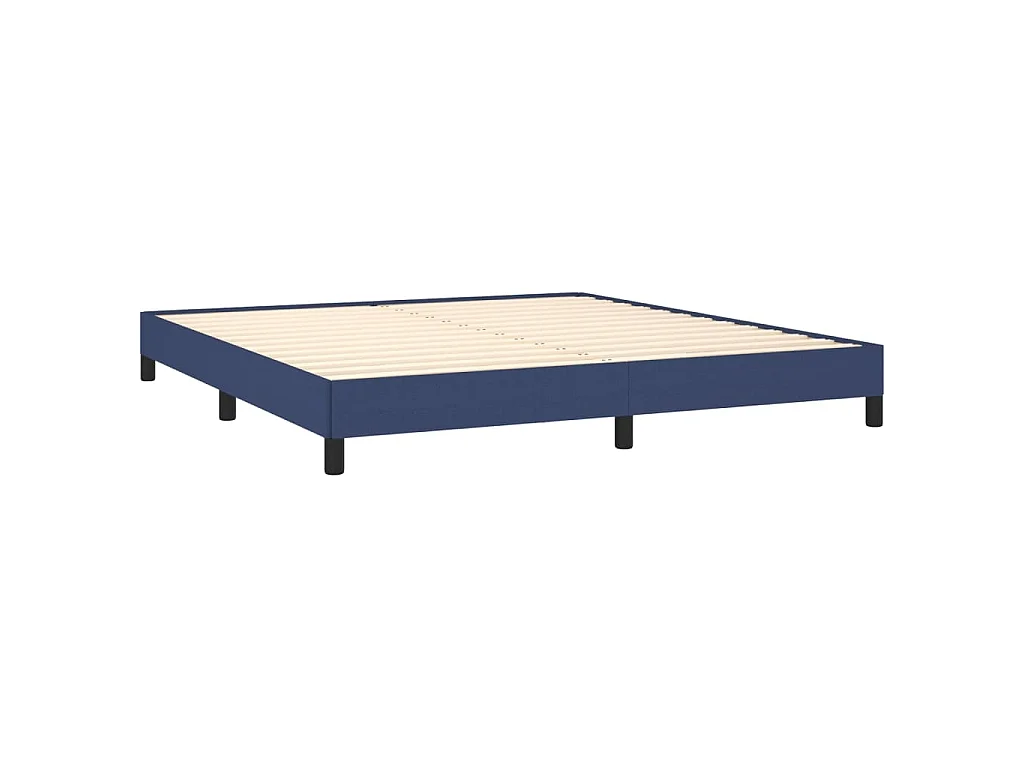 Bedframe zonder matras stof blauw 160x200 cm