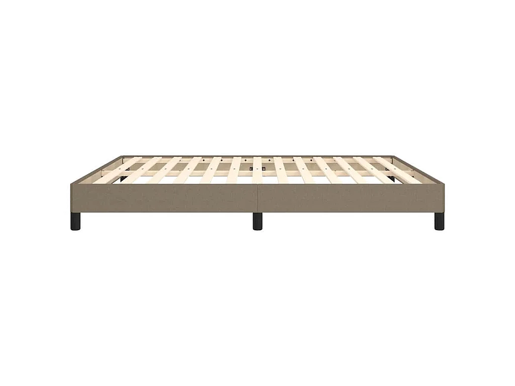 Cadre de lit sans matelas taupe 160x200 cm tissu