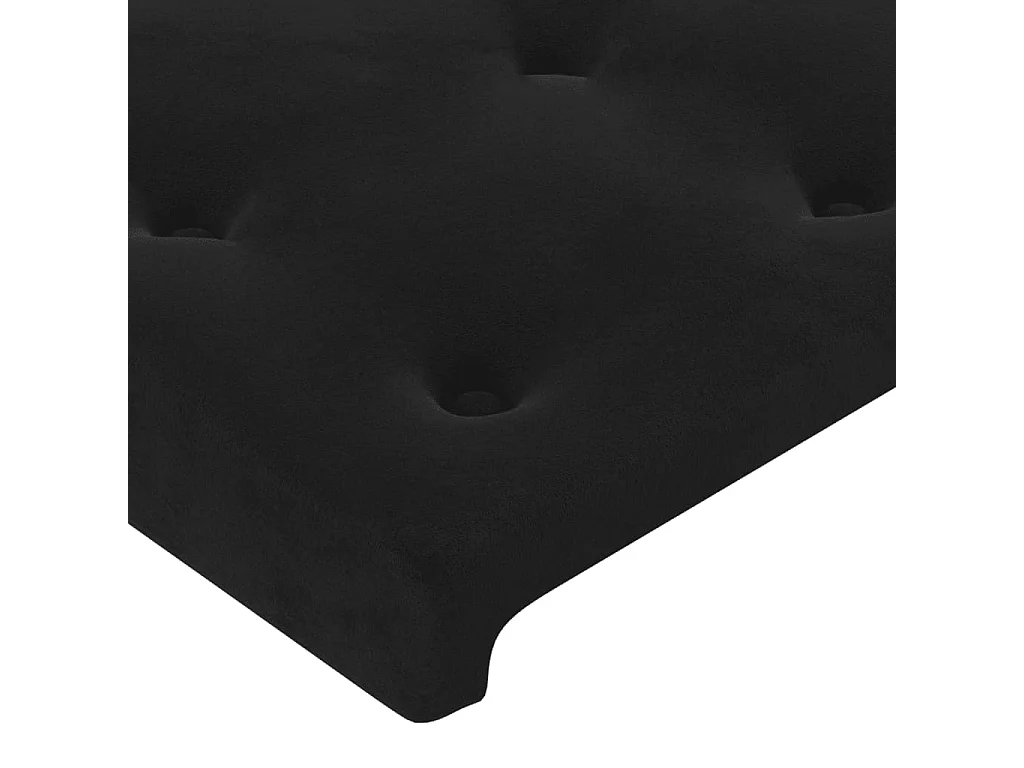 Bedframe zonder matras 140x200 cm fluweel zwart