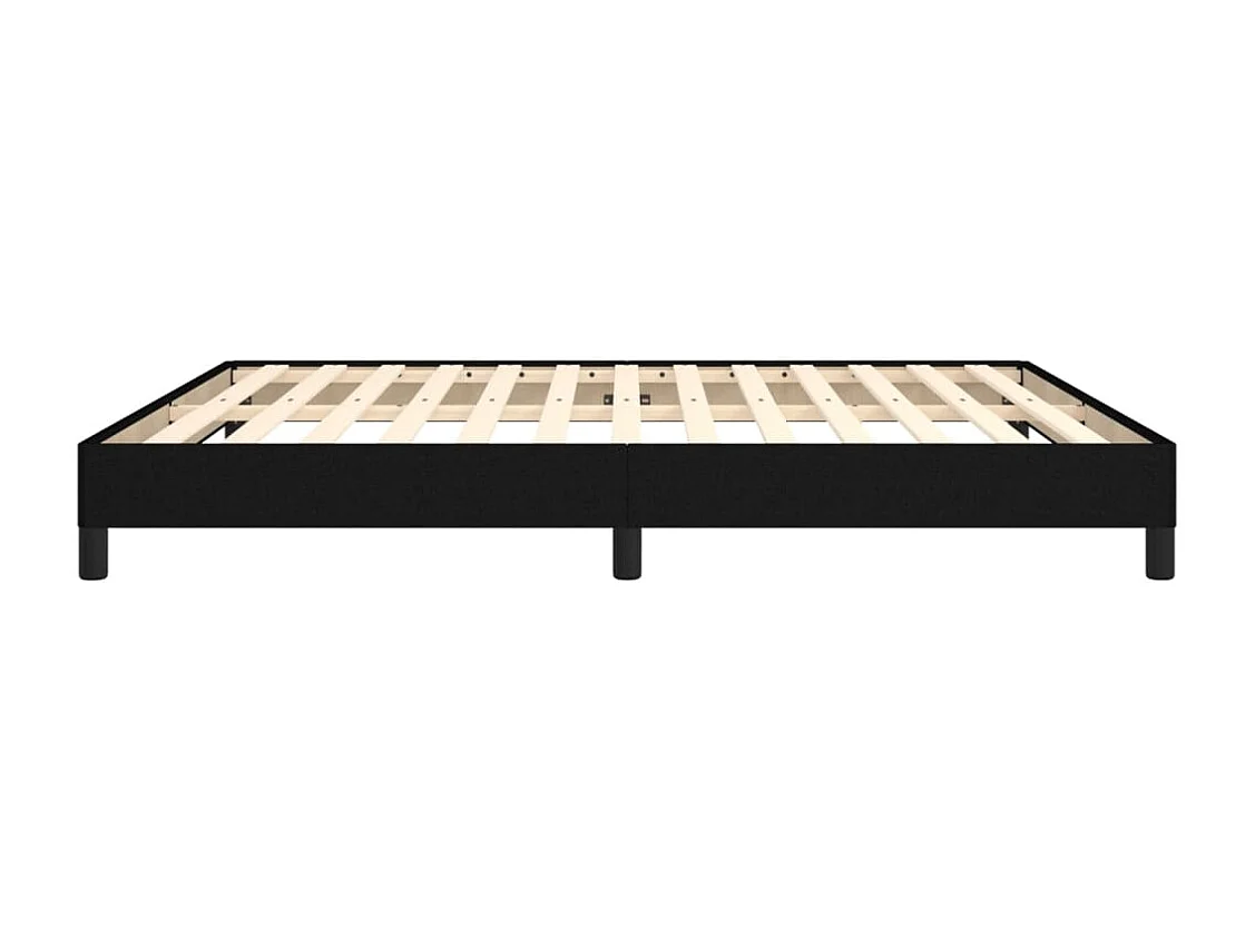 Bettgestell ohne Matratze Schwarz 160x200 cm Stoff