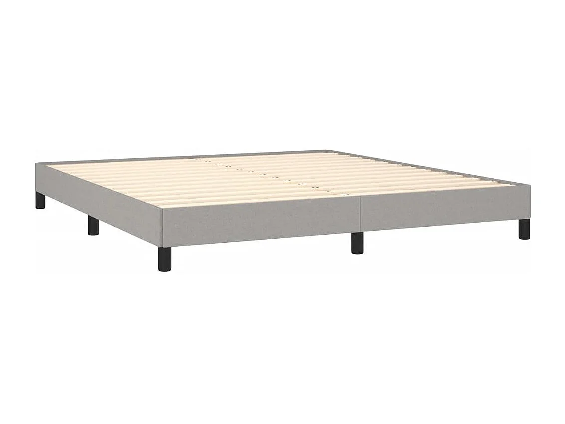 Bedframe zonder matras stof lichtgrijs 180x200 cm