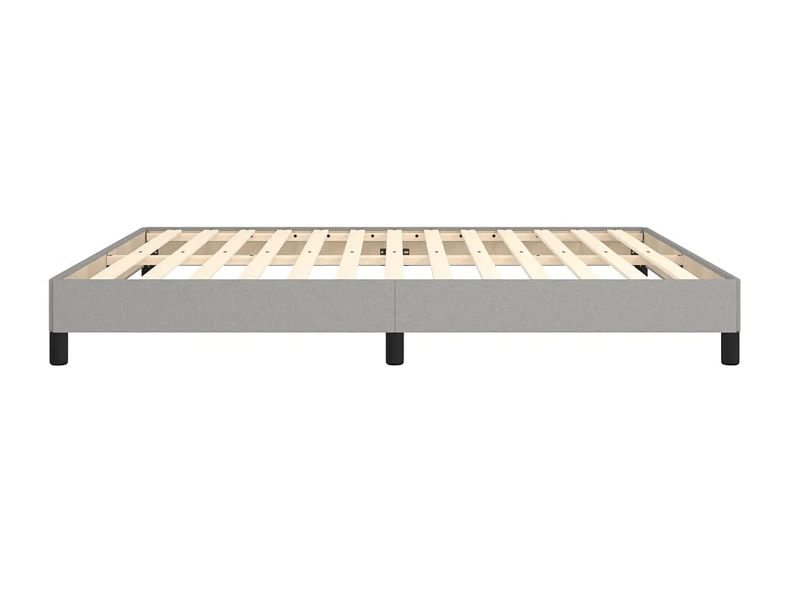 Bedframe zonder matras stof lichtgrijs 180x200 cm