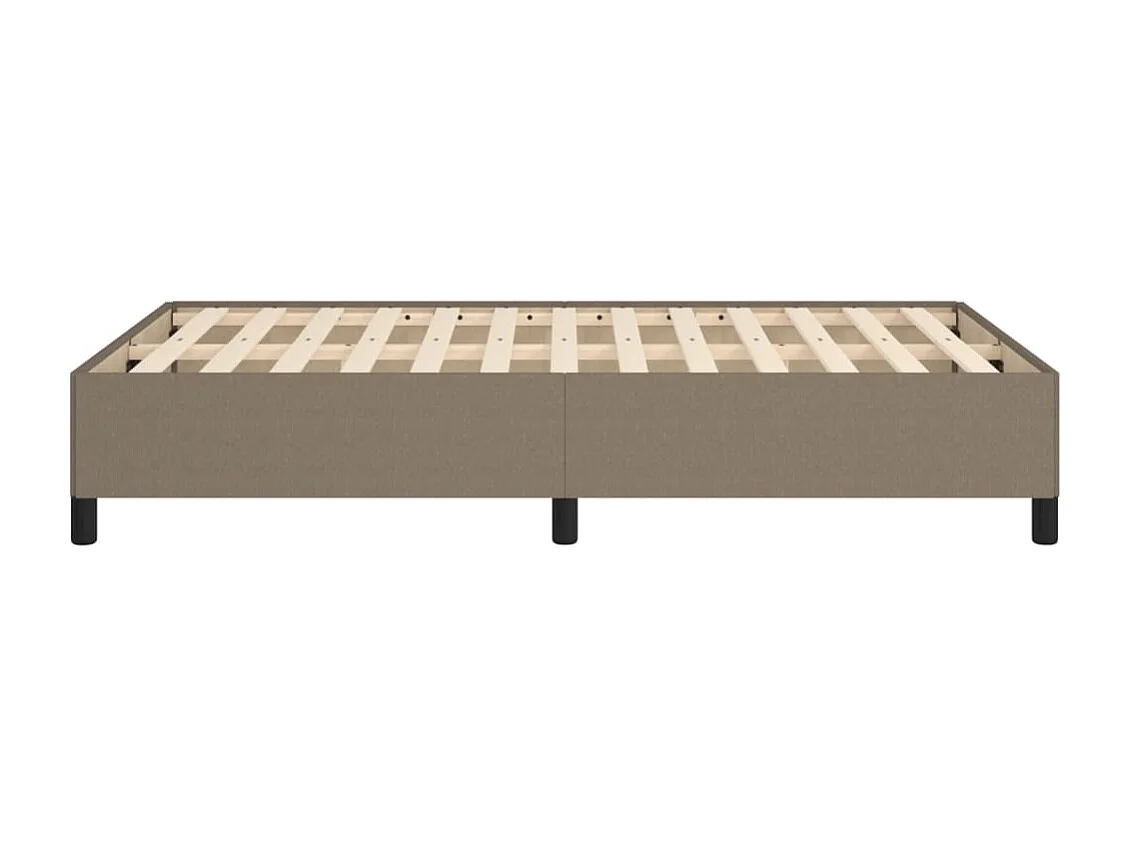 Cadre de lit sans matelas taupe 120x200 cm tissu