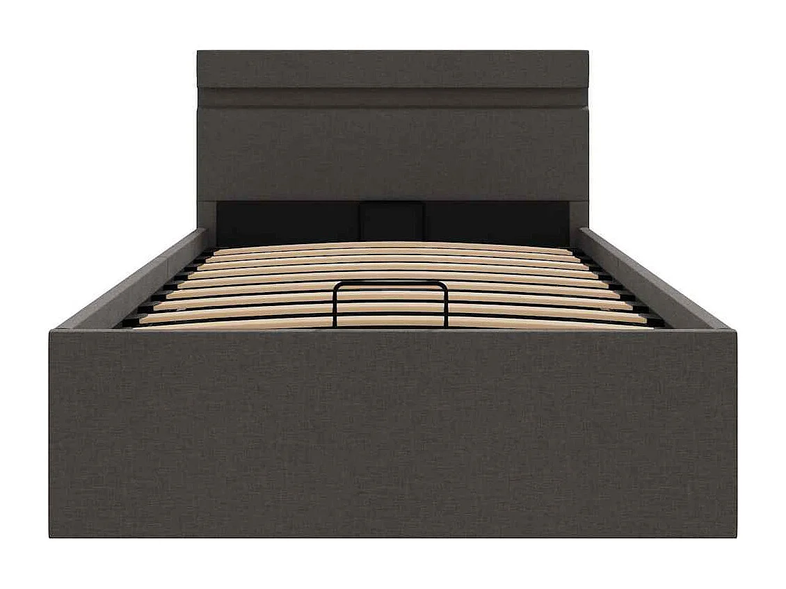 Cadre de lit à rangement hydraulique sans matelas 90x200 cm