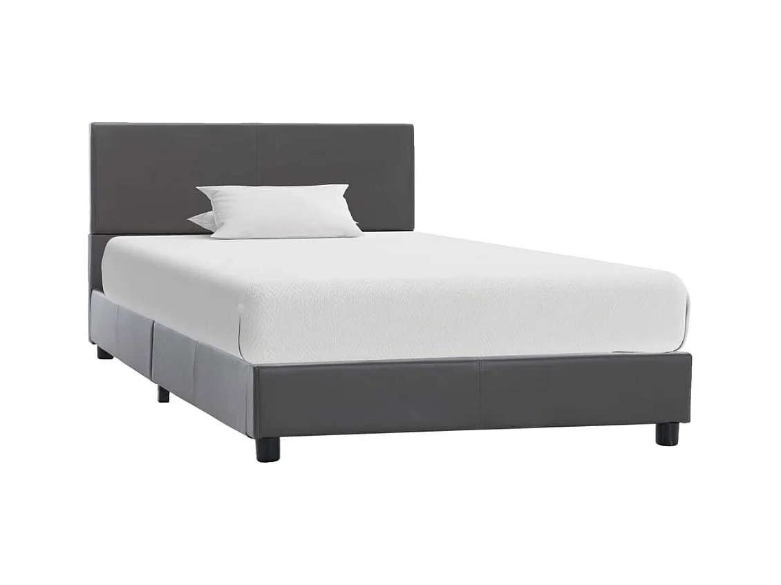 Cadre de lit Gris Similicuir 100 x 200 cm