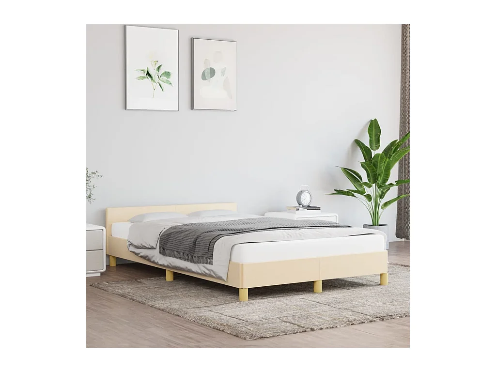 Giroletto senza Materasso Crema 120x200 cm Tessuto