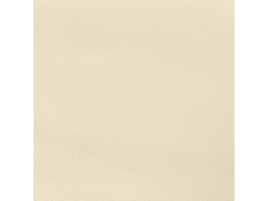 Estructura de cama sin colchón cuero sintético crema 160x200 cm