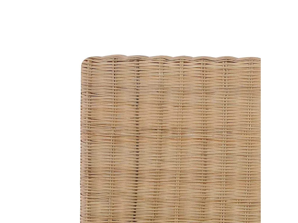 Estrutura de cama artesanal em vime natural 140x200 cm