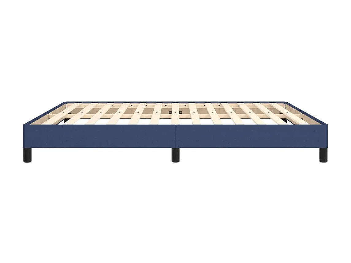 Cadre de lit sans matelas bleu 180x200 cm tissu