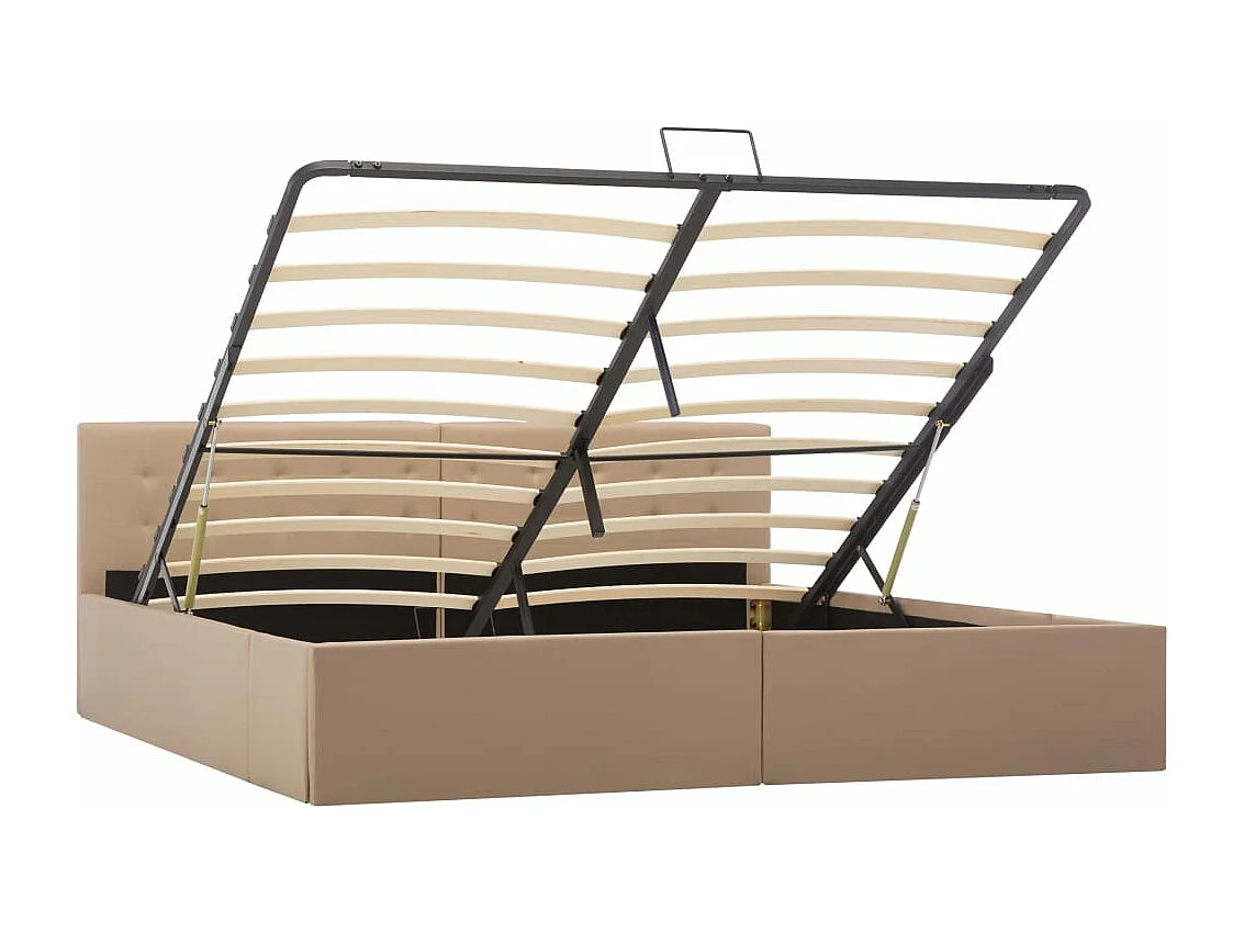 Cadre de lit avec rangement hydraulique Similicuir 180x200 cm
