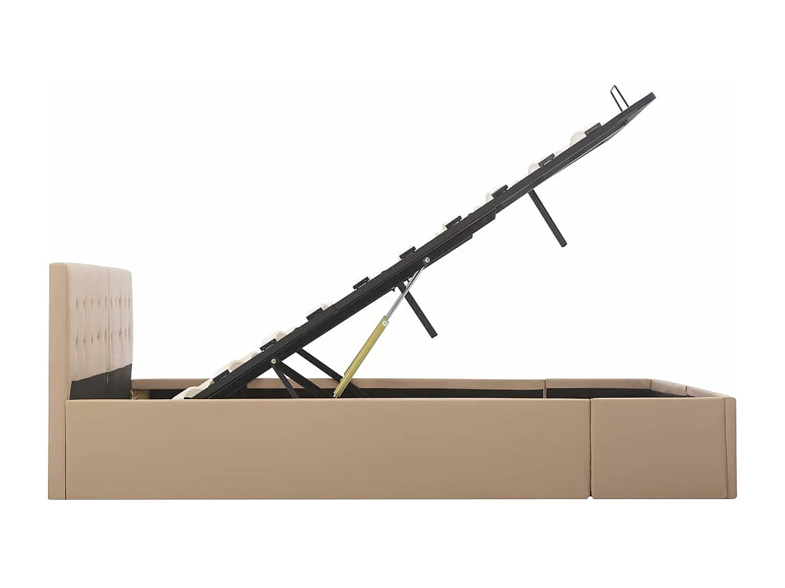 Cadre de lit avec rangement hydraulique Similicuir 180x200 cm