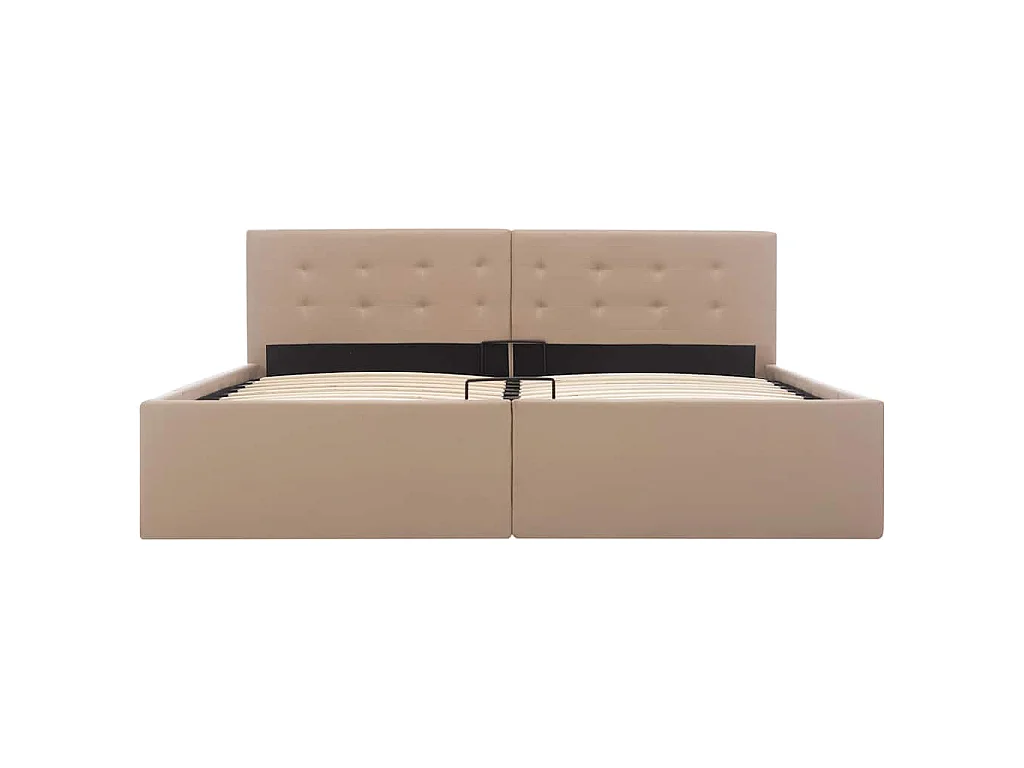 Cadre de lit avec rangement hydraulique Similicuir 160x200 cm