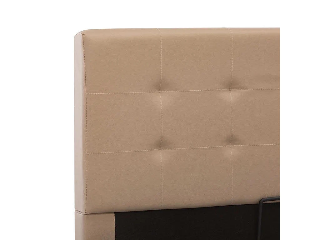 Cadre de lit avec rangement hydraulique Similicuir 160x200 cm