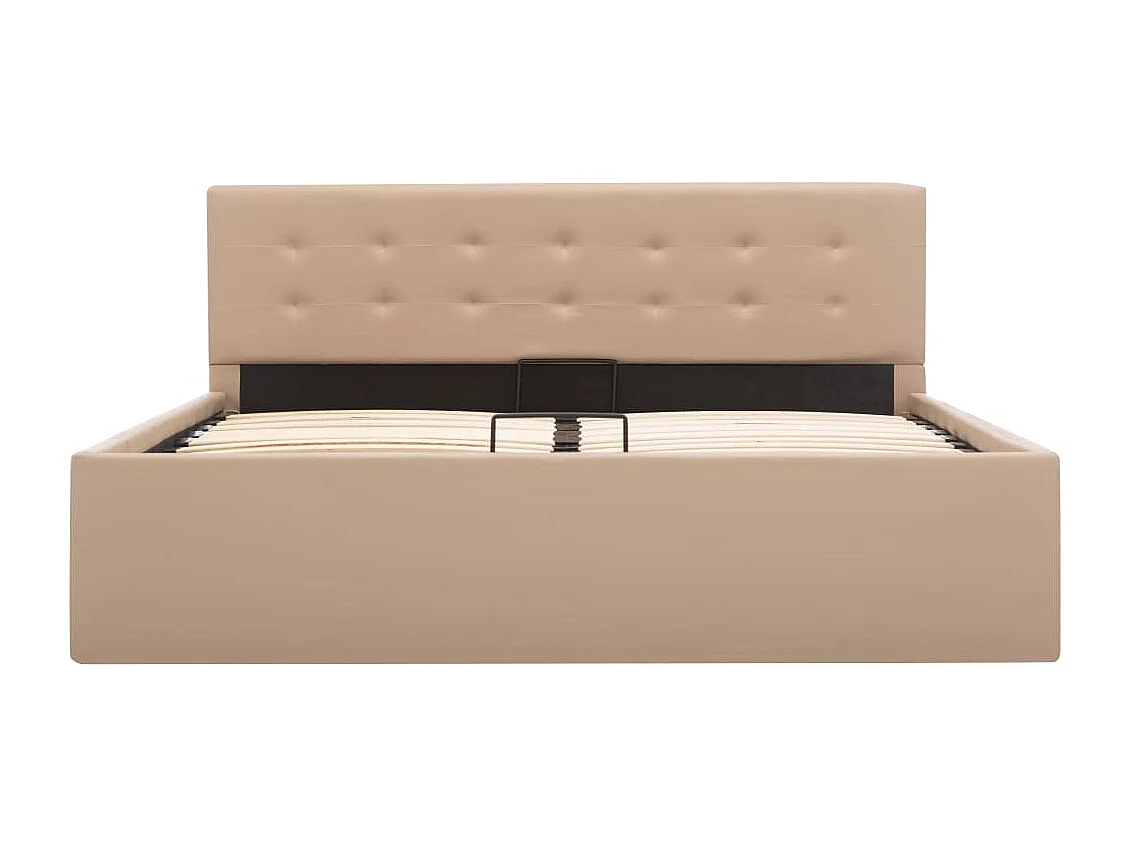 Cadre de lit à rangement hydraulique sans matelas 140x200 cm