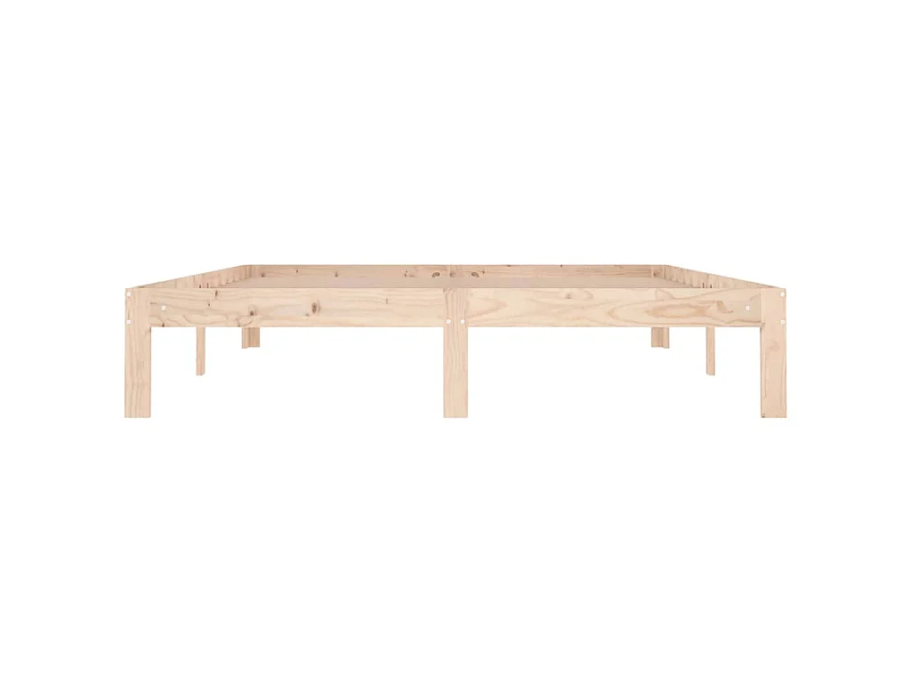 Estrutura de cama king 150x200 cm madeira maciça
