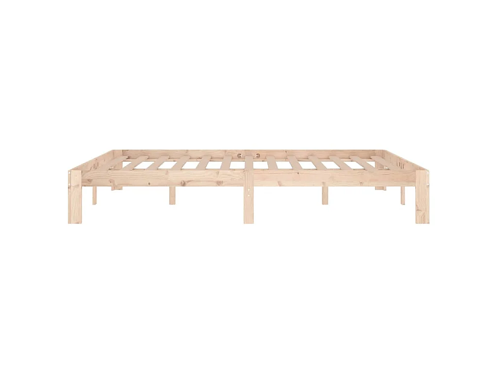 Estrutura de cama king 150x200 cm madeira maciça