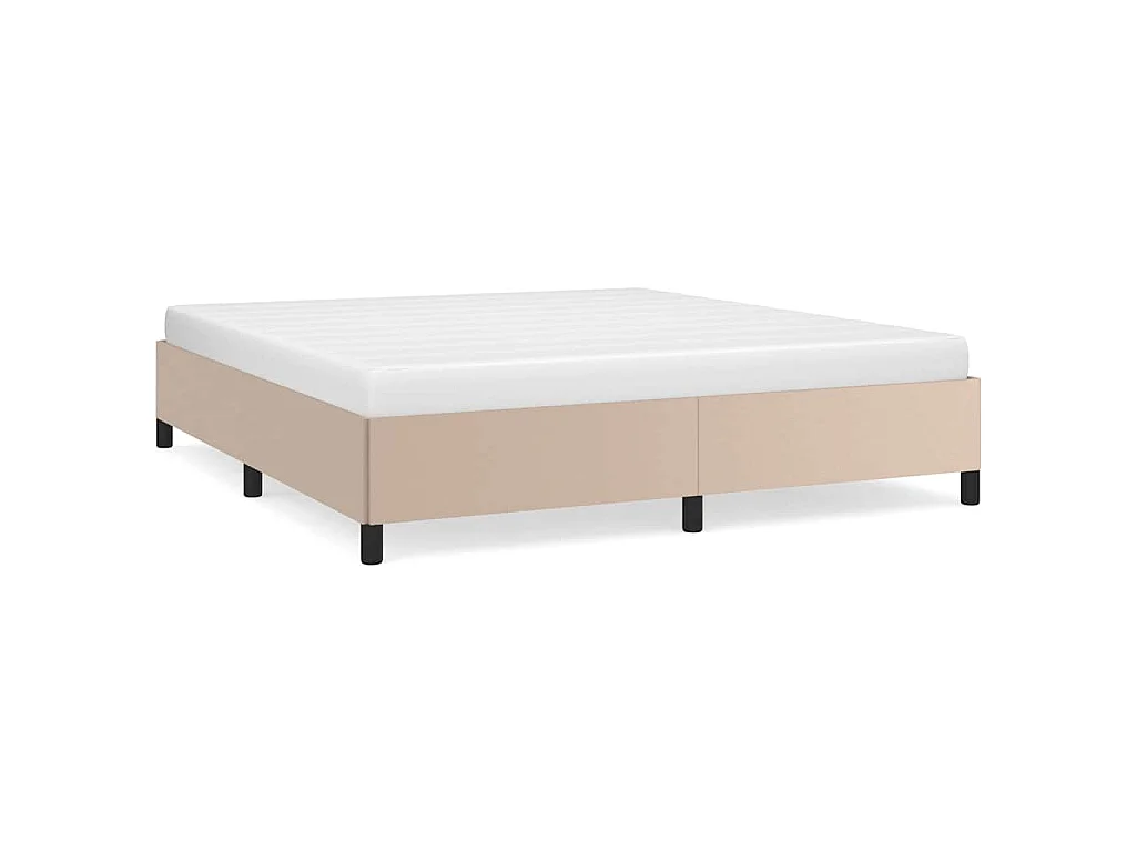 Bedframe kunstleer cappuccinokleurig 180x200 cm