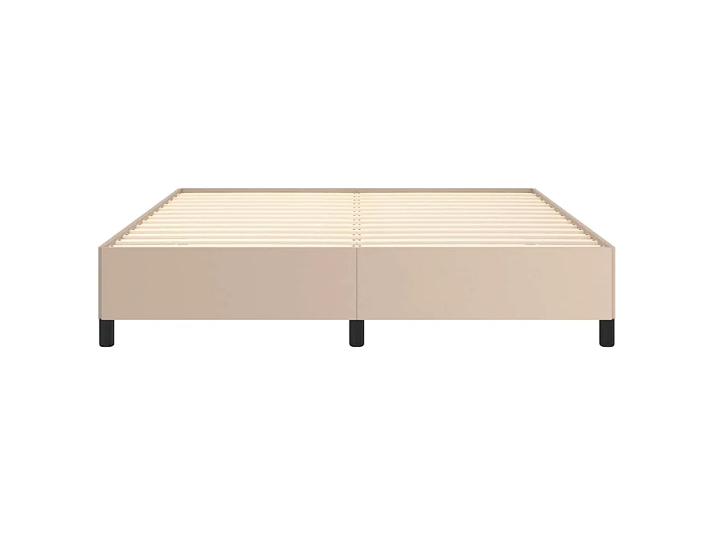 Bedframe kunstleer cappuccinokleurig 180x200 cm
