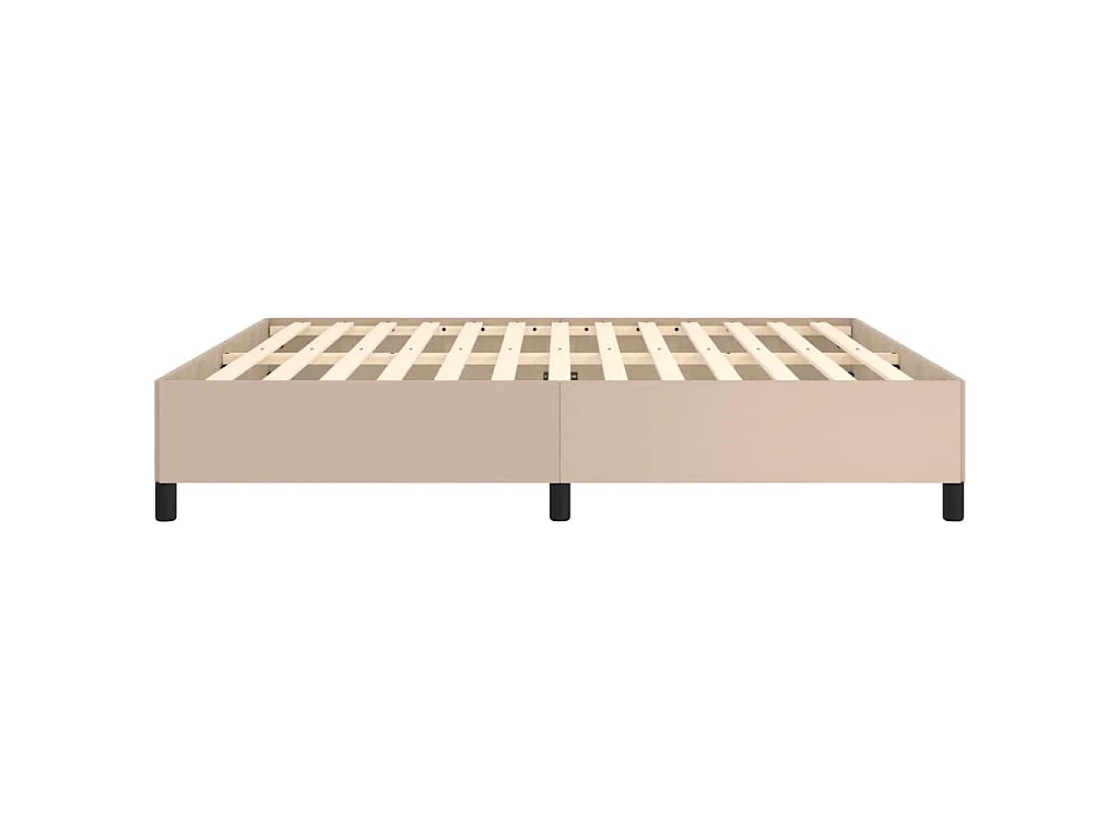 Bedframe kunstleer cappuccinokleurig 180x200 cm