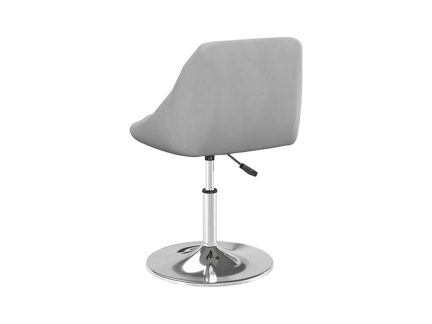 Chaises pivotantes à manger lot de 6 Gris clair Velours