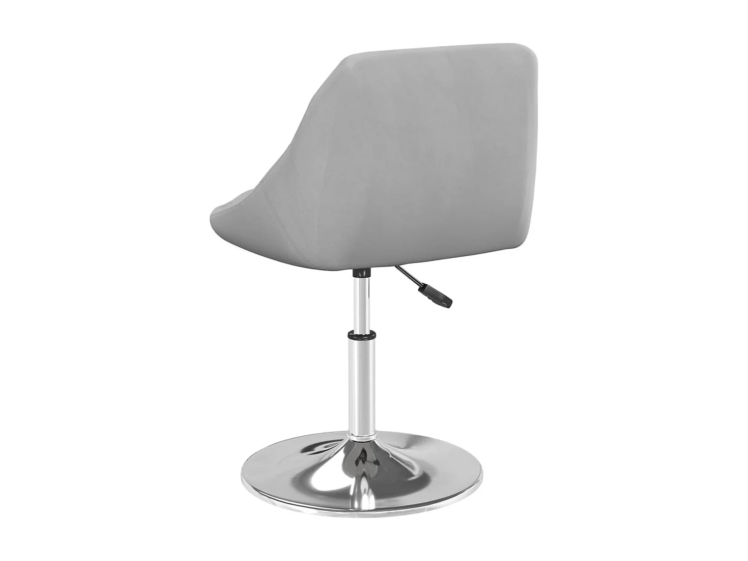 Chaises à manger pivotantes lot de 4 Gris clair Velours