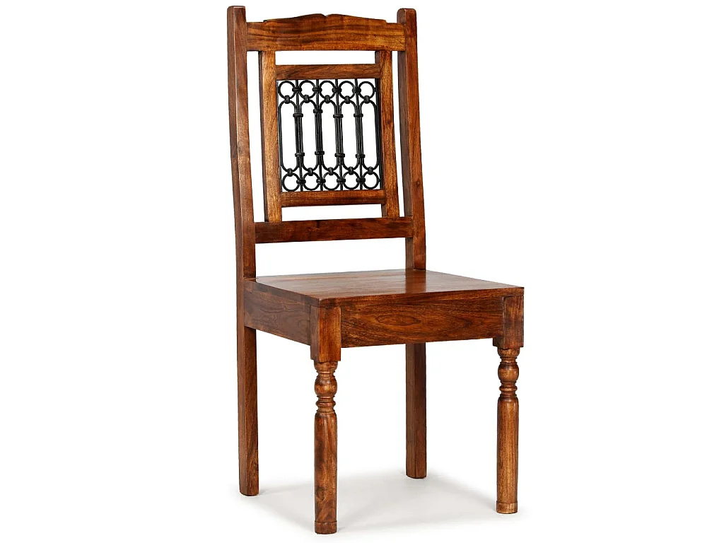 Eetkamerstoelen 6 st massief hout klassiek