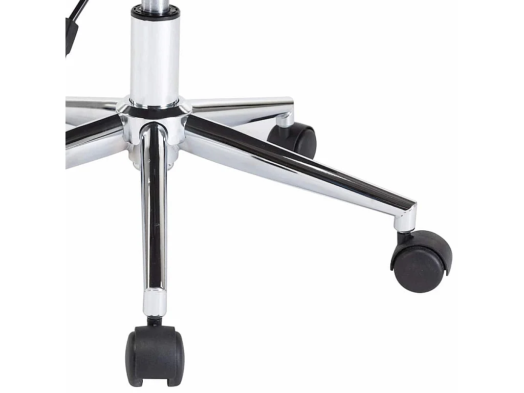 Chaise pivotante à manger Crème Bois courbé et Similicuir