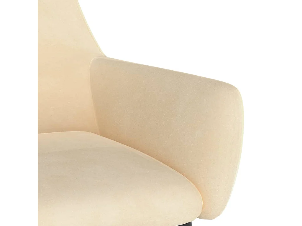 Chaises à manger lot de 2 Crème Velours
