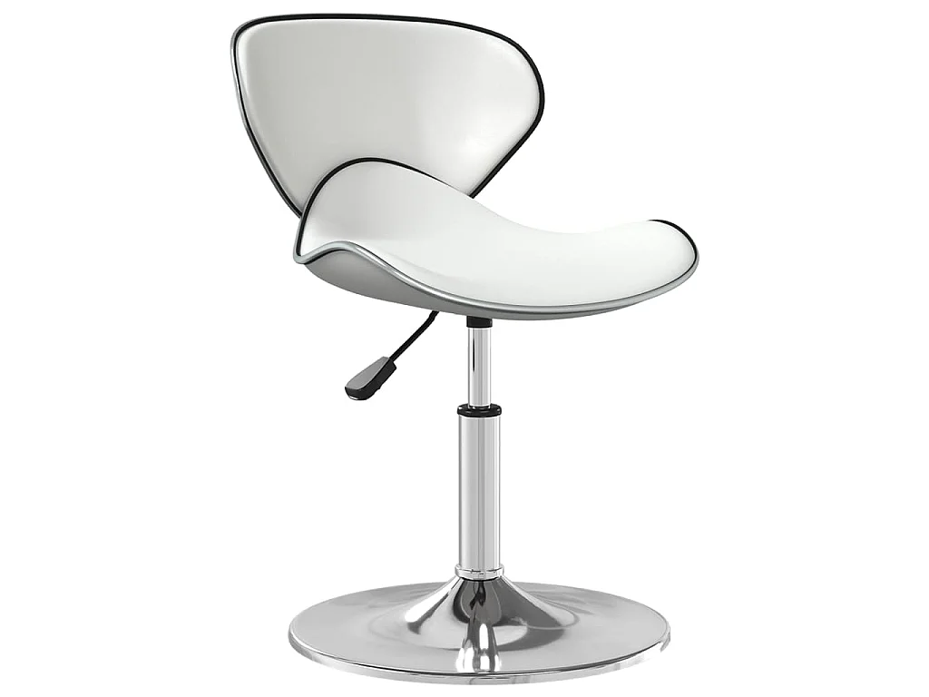 Chaise de salle à manger Blanc Similicuir
