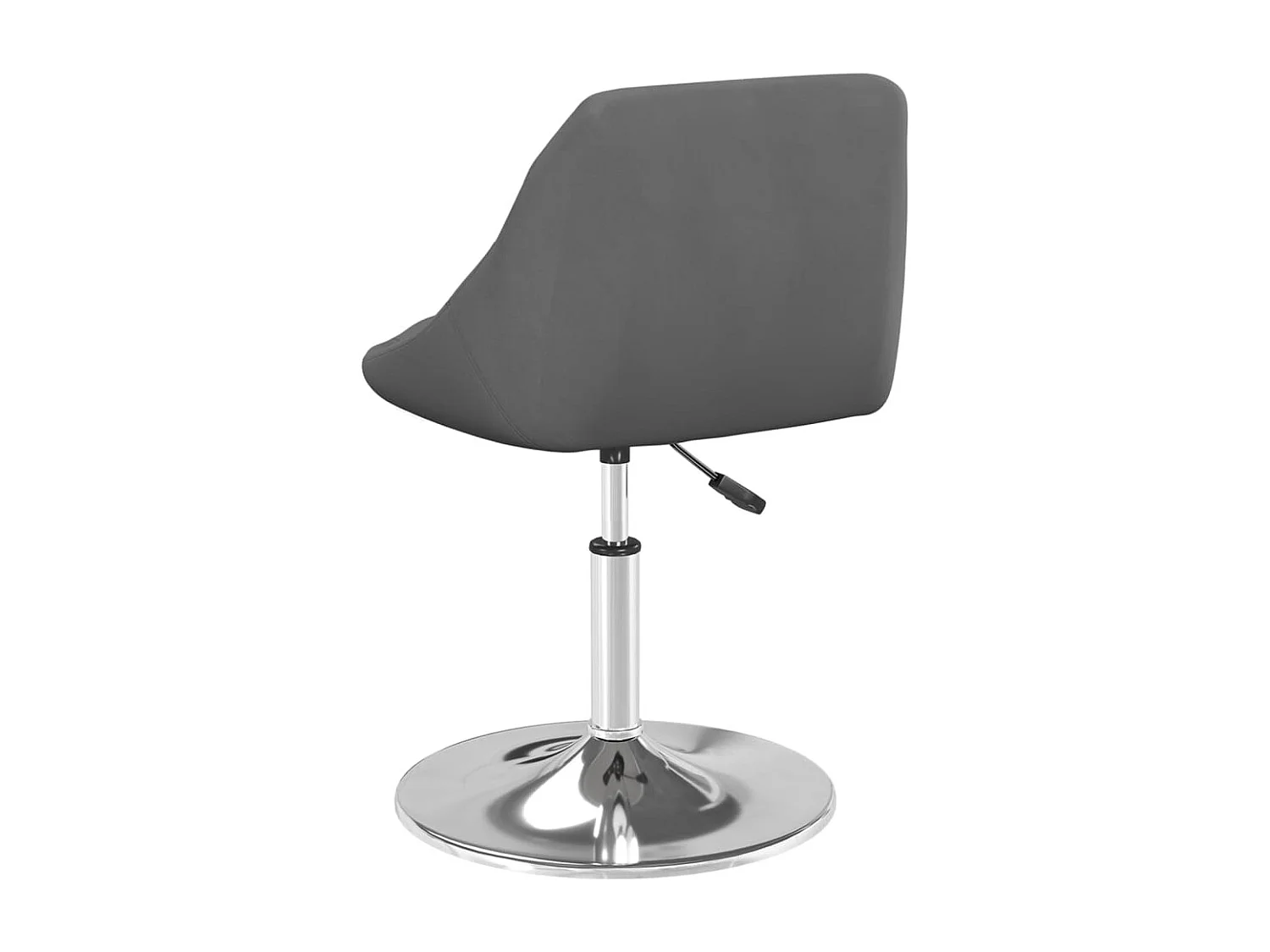 Sillas de comedor giratorias 4 unidades terciopelo gris oscuro