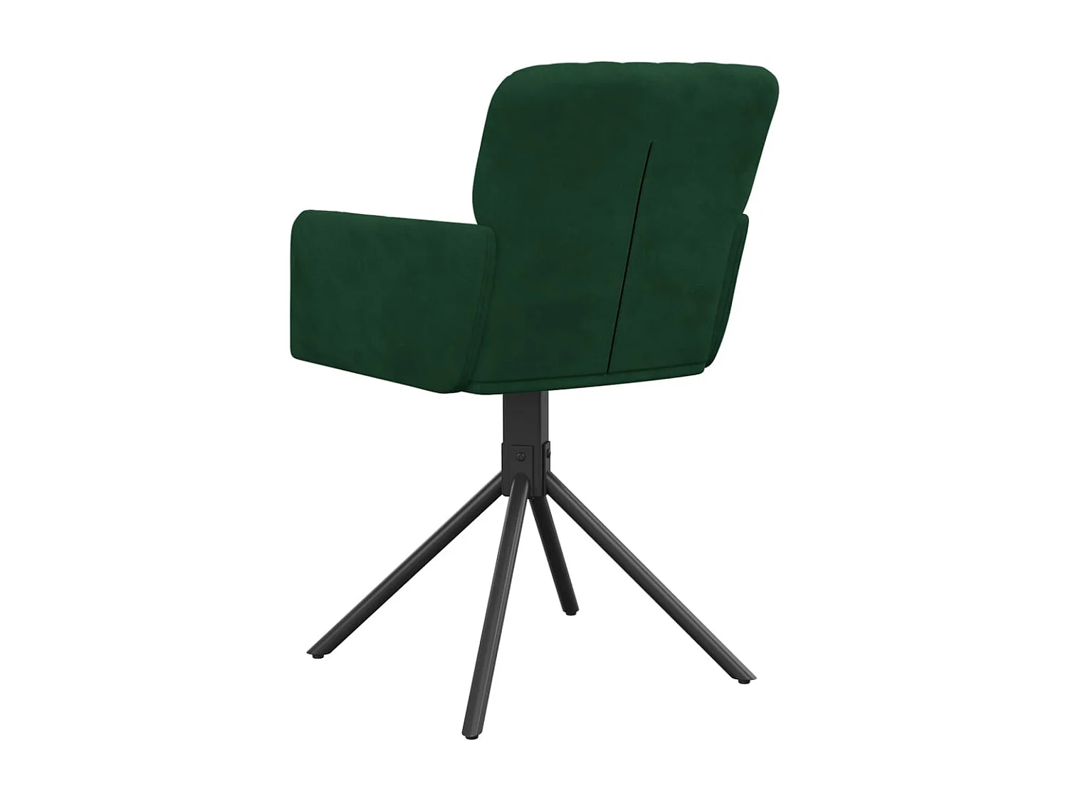 Sedie da Pranzo Girevoli 2 pz Verde Scuro in Velluto