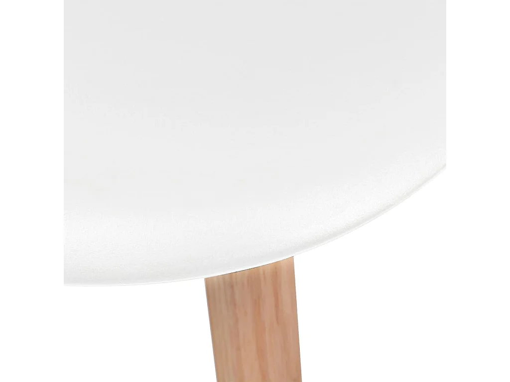 Cadeiras de jantar 2 pcs plástico branco