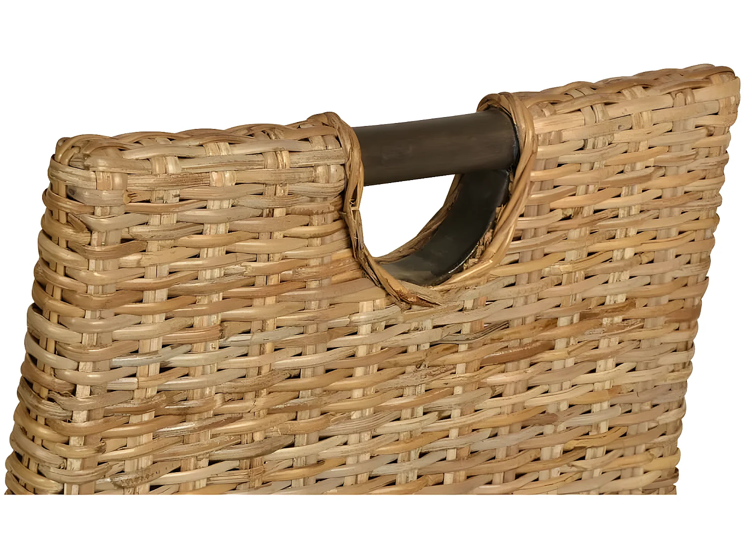 Esszimmerstühle 2 Stk. Kubu-Rattan Mangoholz