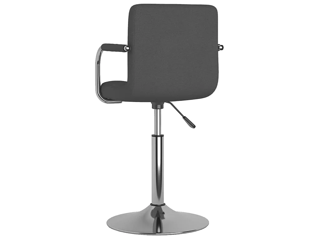 Chaise de salle à manger Gris foncé Tissu