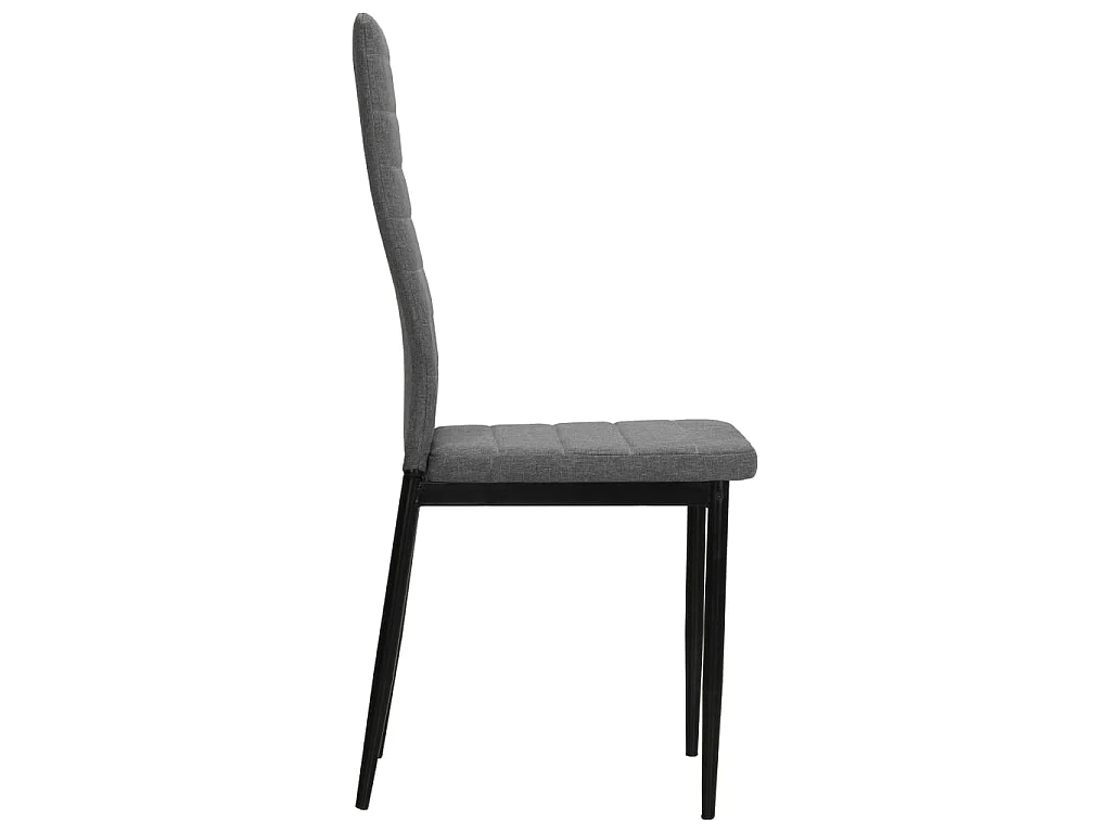 Sedie da Pranzo 2 pz Grigio Chiaro in Tessuto