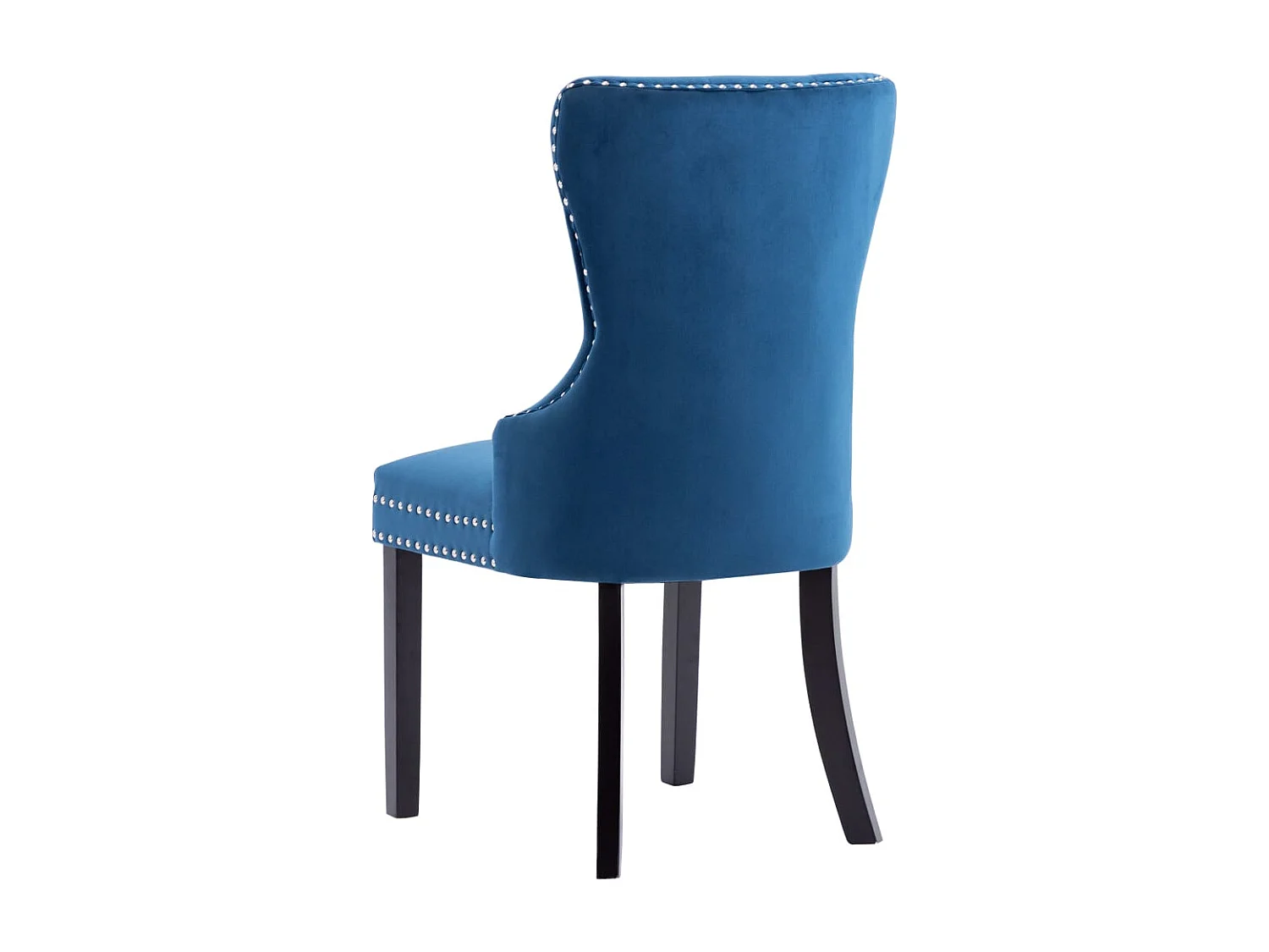 Cadeiras de jantar 6 pcs veludo azul