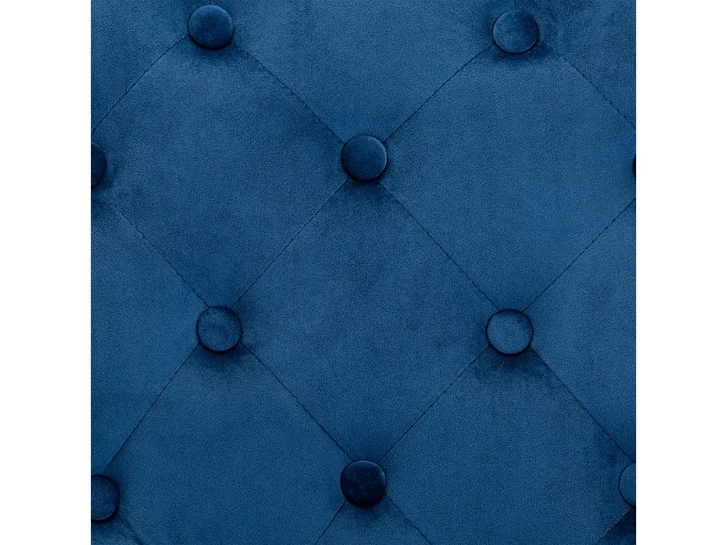 Cadeiras de jantar 6 pcs veludo azul