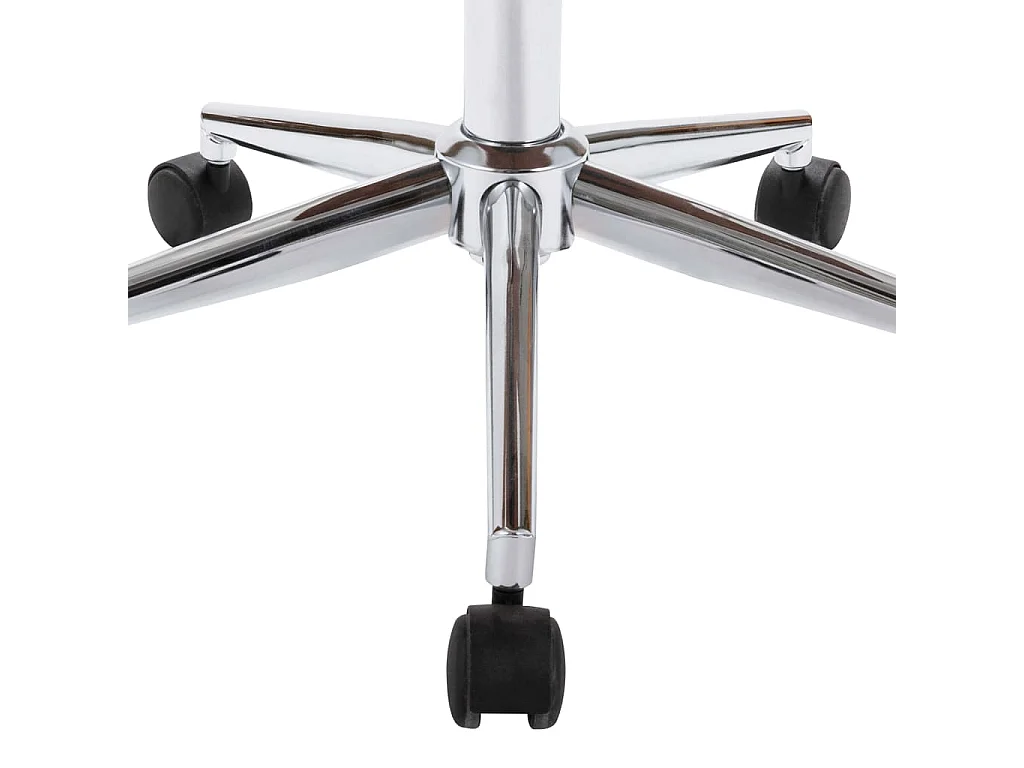 Sedia da Pranzo Girevole Bianca in Legno Piegato e Similpelle