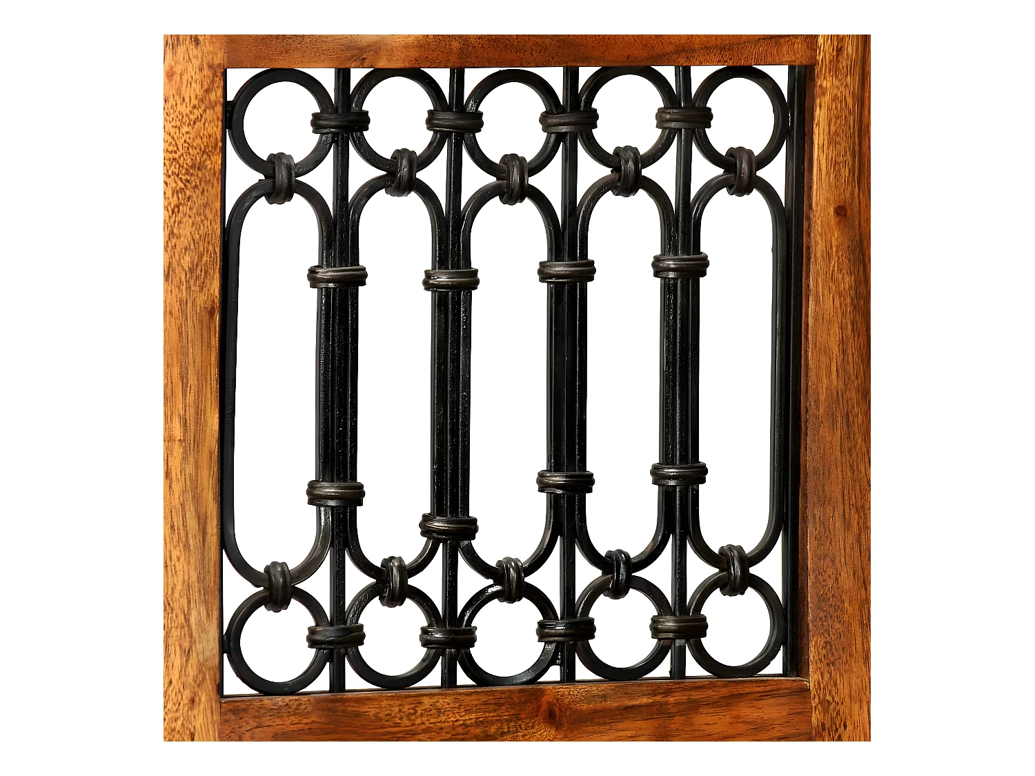 Eetkamerstoelen 4 st massief hout met sheesham afwerking