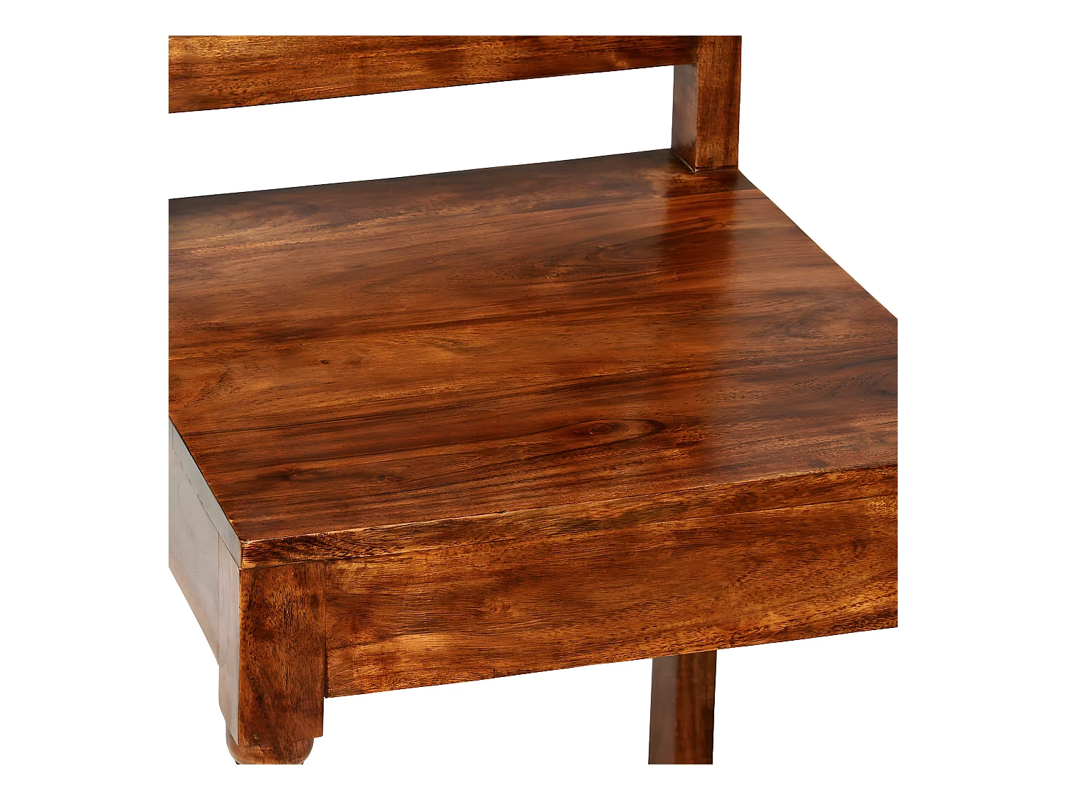 Eetkamerstoelen 4 st massief hout met sheesham afwerking