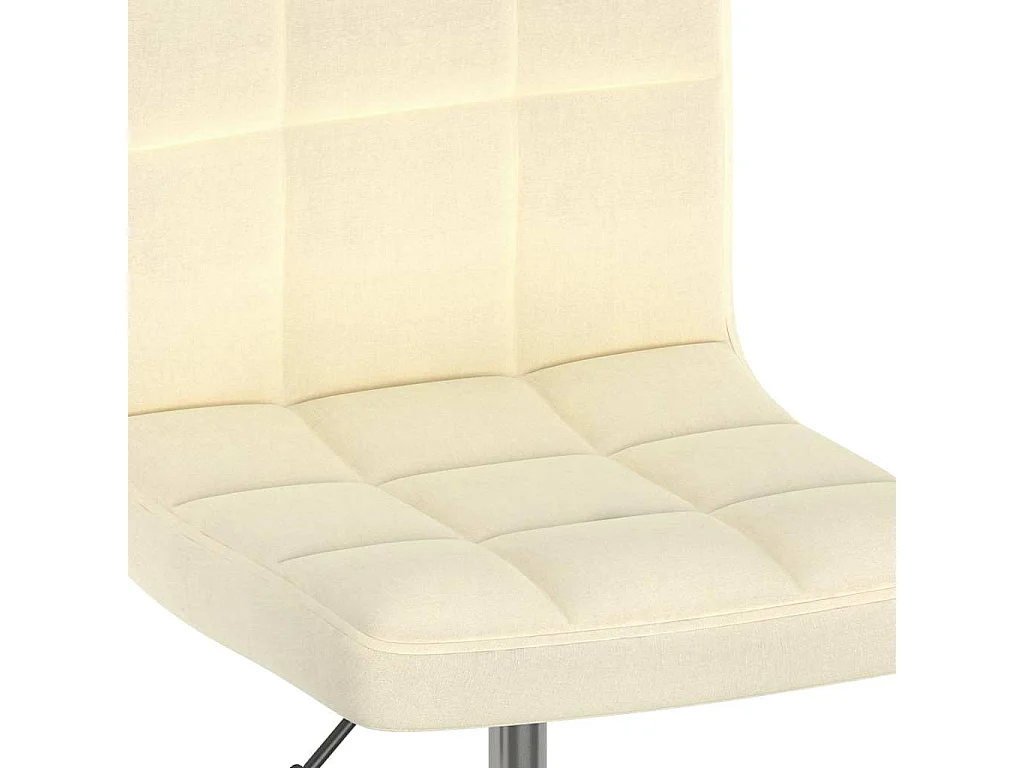 Esszimmerstühle 2 Stk. Drehbar Creme Stoff