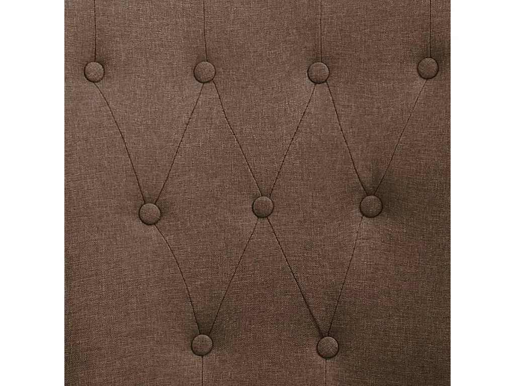 Esszimmerstühle mit Armlehnen 4 Stk. Braun Stoff