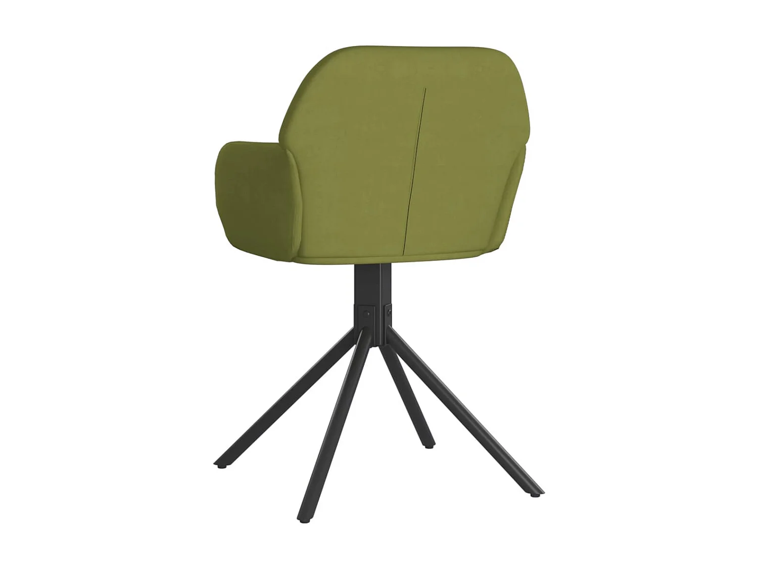 Sedie da Pranzo Girevoli 2 pz Verde Chiaro in Velluto