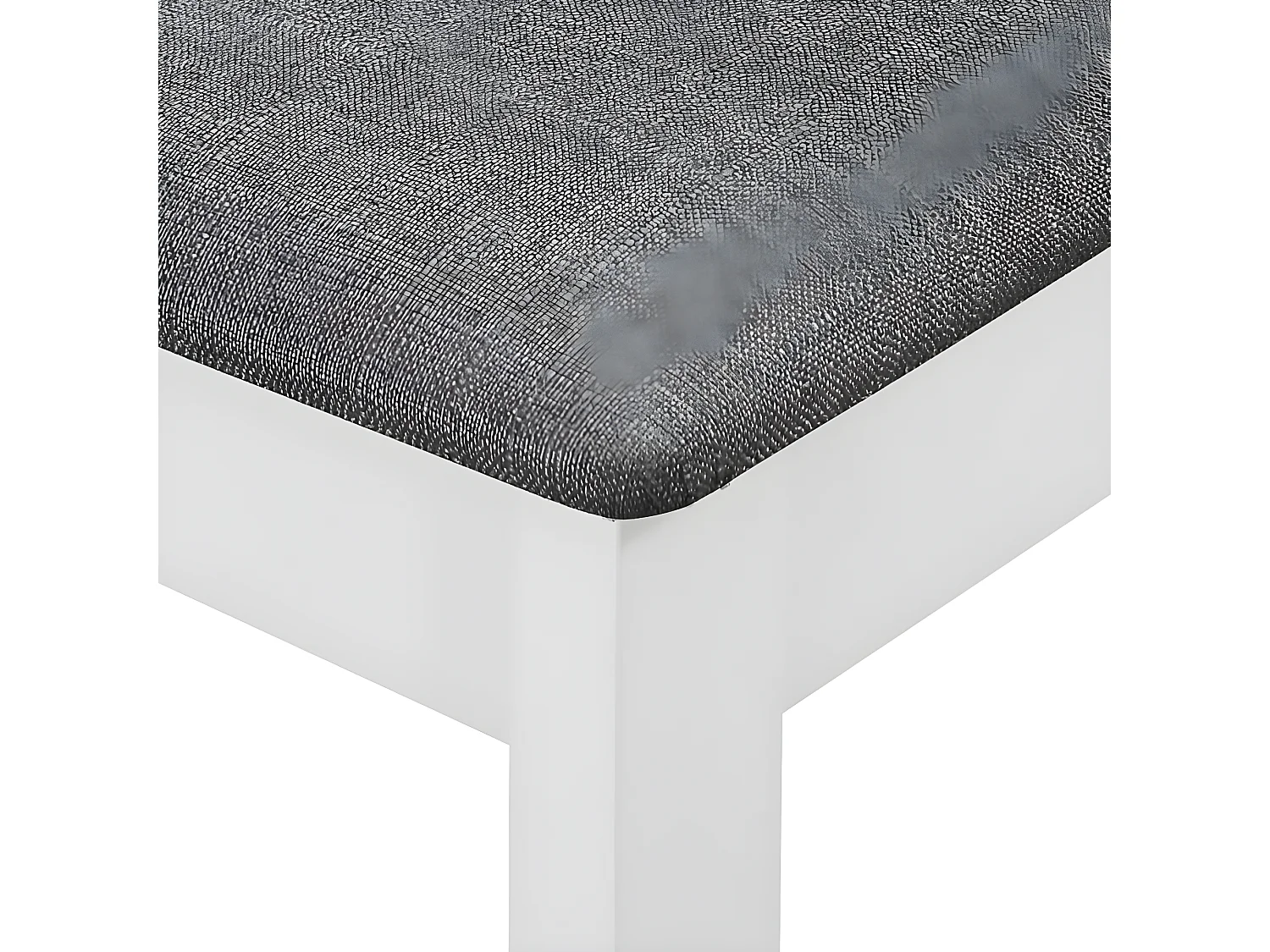 Sedie da Pranzo con Cuscini 6 pz Bianche in Legno Massello