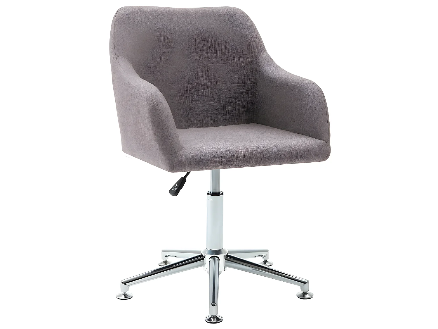 Chaise pivotante de salle à manger Taupe Tissu