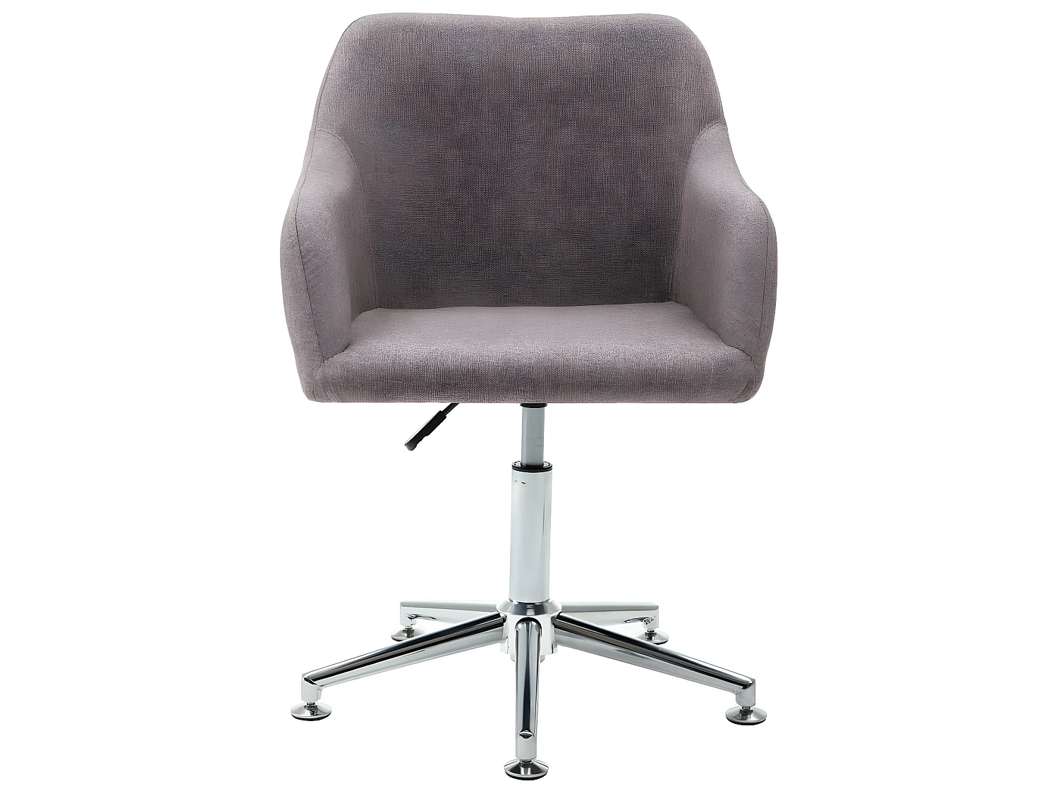 Chaise pivotante de salle à manger Taupe Tissu