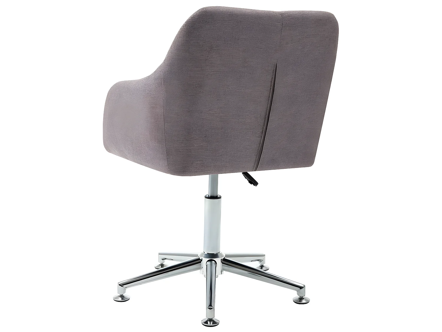 Chaise pivotante de salle à manger Taupe Tissu