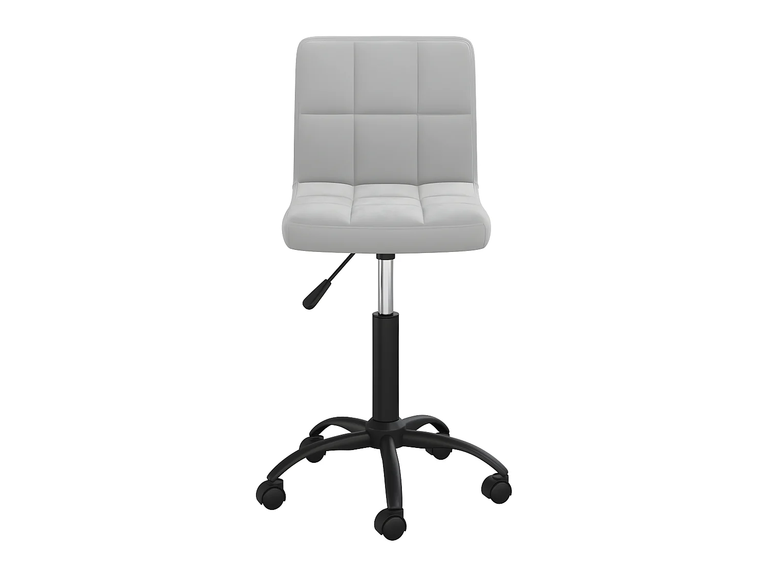 Chaise pivotante de salle à manger Gris clair Velours