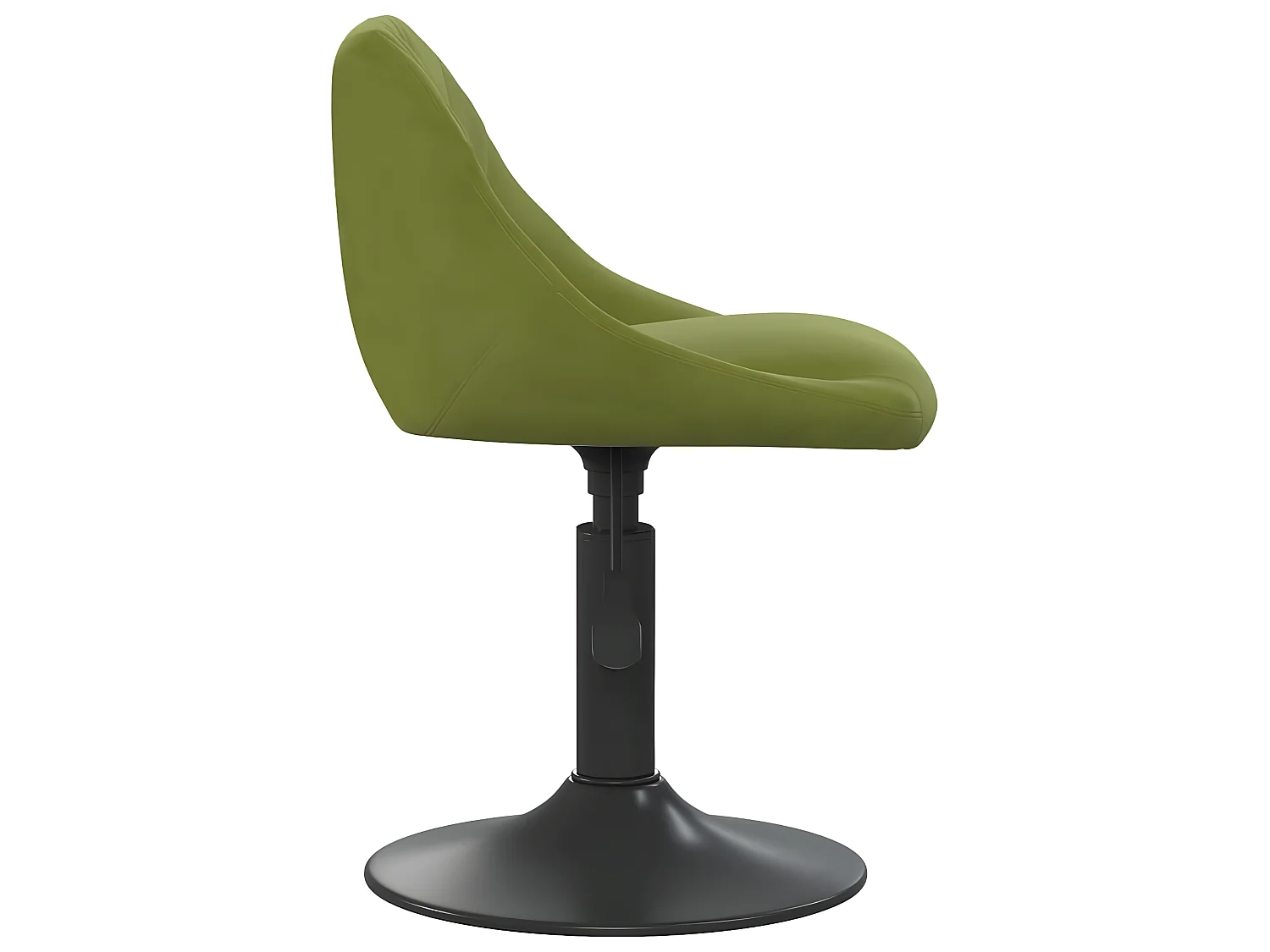 Chaises pivotantes à manger lot de 2 vert clair velours